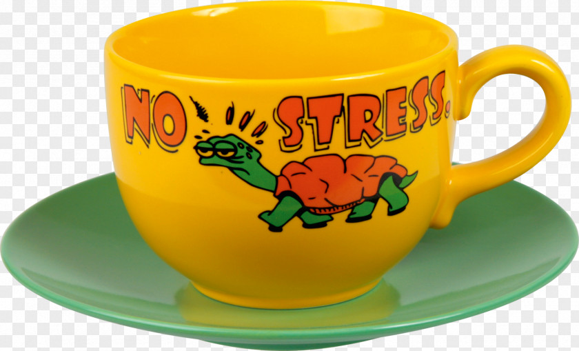 No Stress Coffee Cup Ceramic Mug PNG