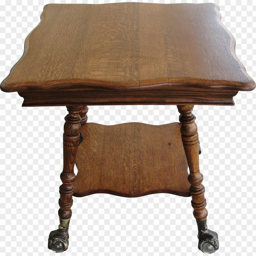 Table Coffee Tables Antique Foot Oak PNG