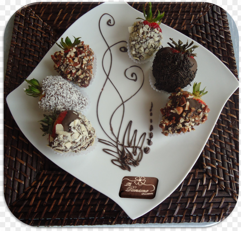 Chocolate White Praline Petit Four Plate PNG