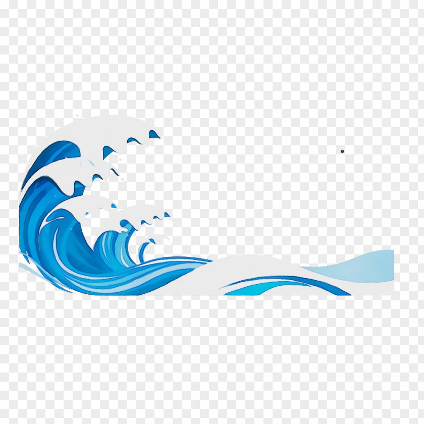Liquid Wave Aqua Blue Turquoise Water Logo PNG