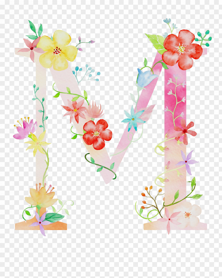 Paper Wildflower Watercolor Flower Background PNG