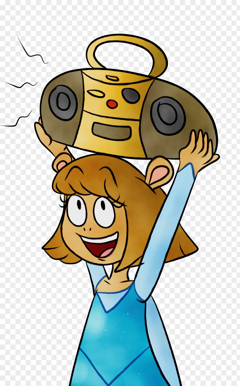 Cartoon Character Yellow Text Line PNG