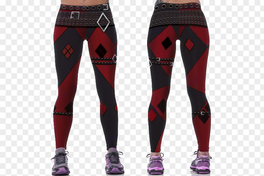 Harley Quinn Leggings Yoga Pants Tights PNG