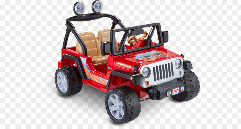 Power Wheels Jeep Wrangler Lava Red Black Disney Frozen PNG