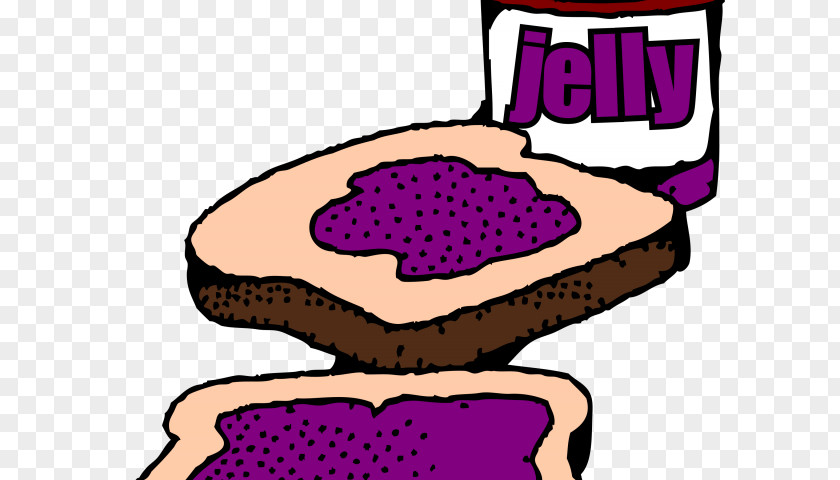 Bajan Coco Bread Peanut Butter And Jelly Sandwich Toast Clip Art Jam PNG