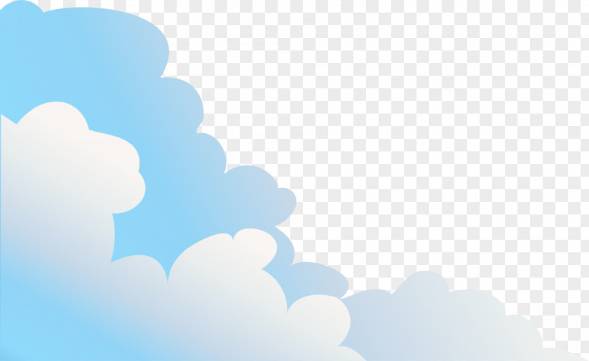 Blue Fresh Clouds Sky Wallpaper PNG