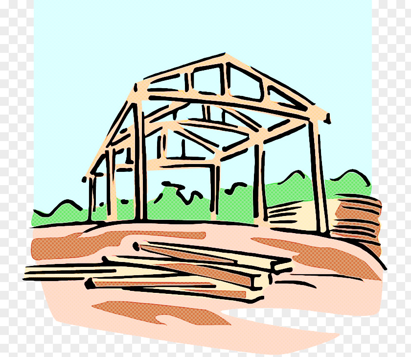 Building Log Cabin Background PNG