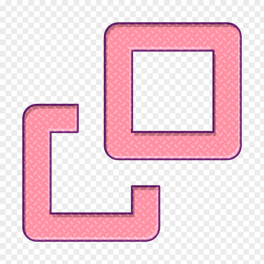 Rectangle Pink Gallary Icon PNG