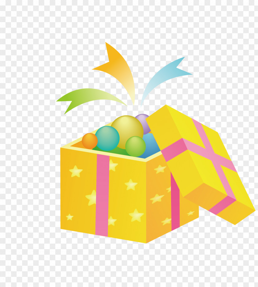 Vector Open Gift Box Computer File PNG