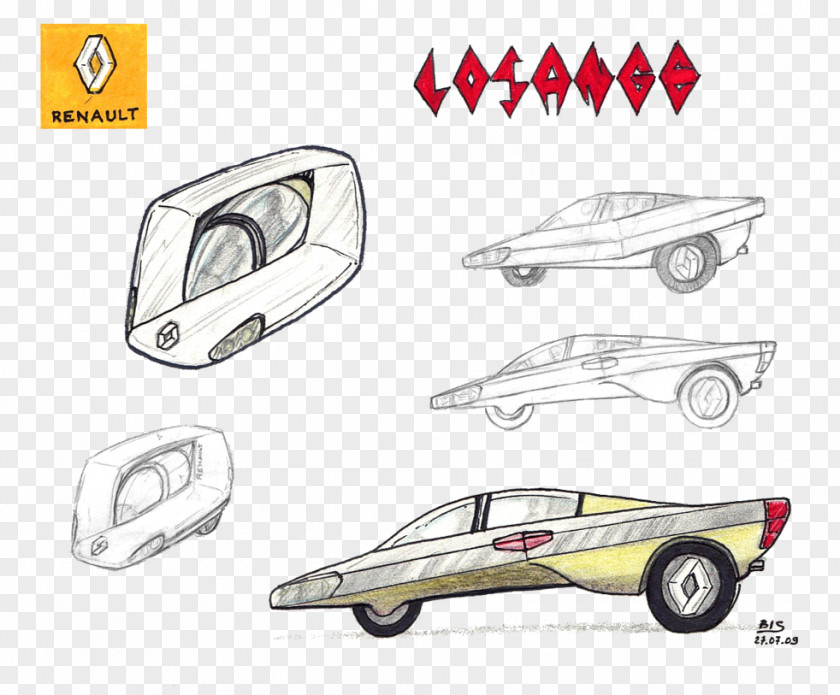 Automotive Prints Concept Car Art Renault PNG