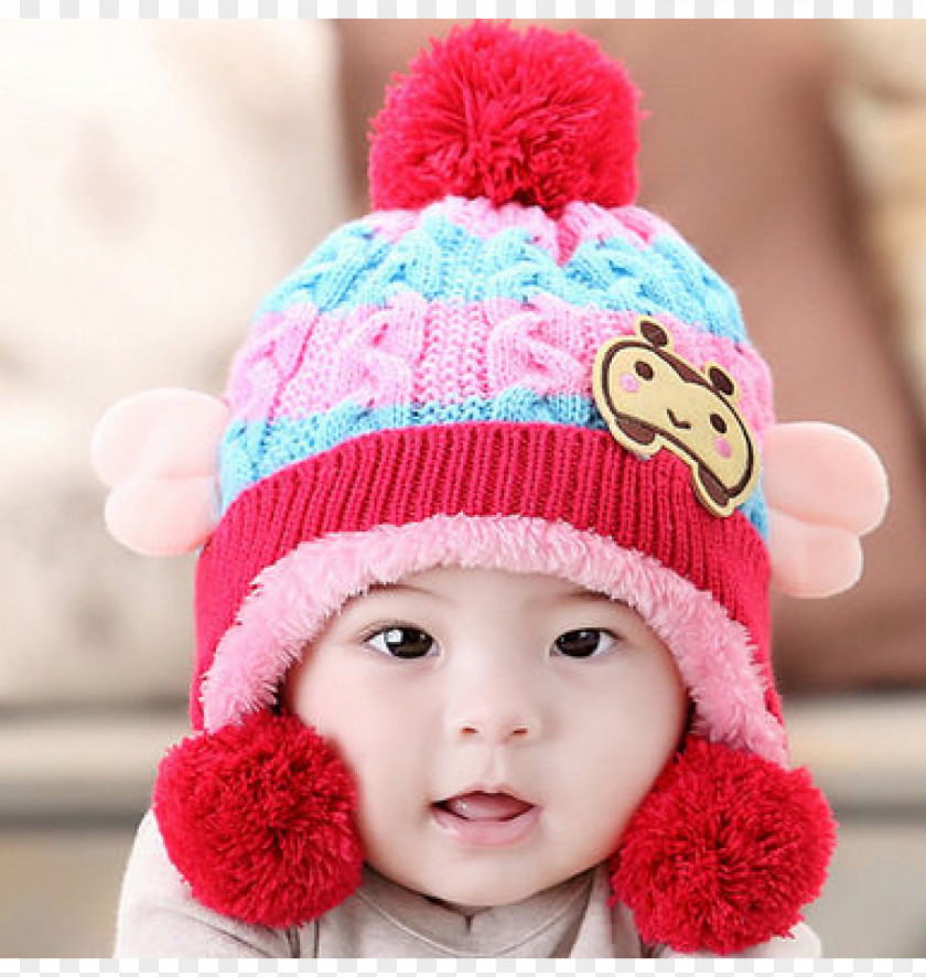 Beanie Hat Infant Child Wool PNG