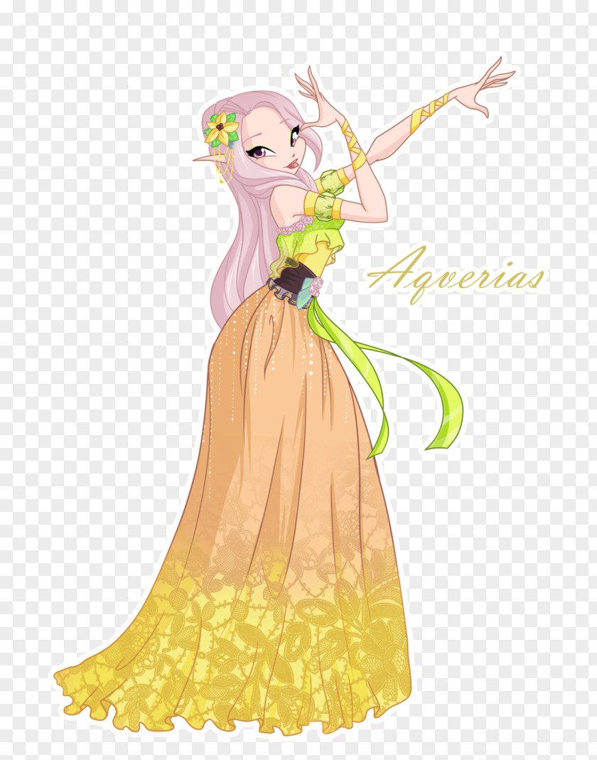 Fairy Costume Design Illustration Cartoon Gown PNG