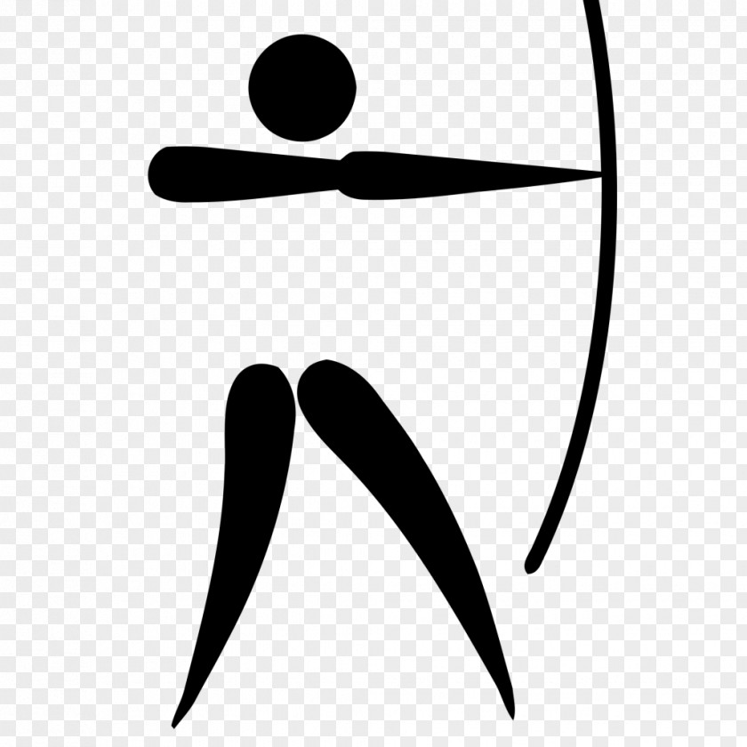 L Vector Summer Olympic Games Archery Pictogram Bow And Arrow Clip Art PNG