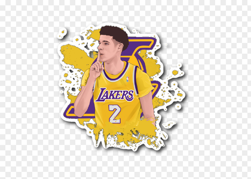 Lonzo Ball Clipart Los Angeles Lakers Basketball Clip Art Image Sticker PNG
