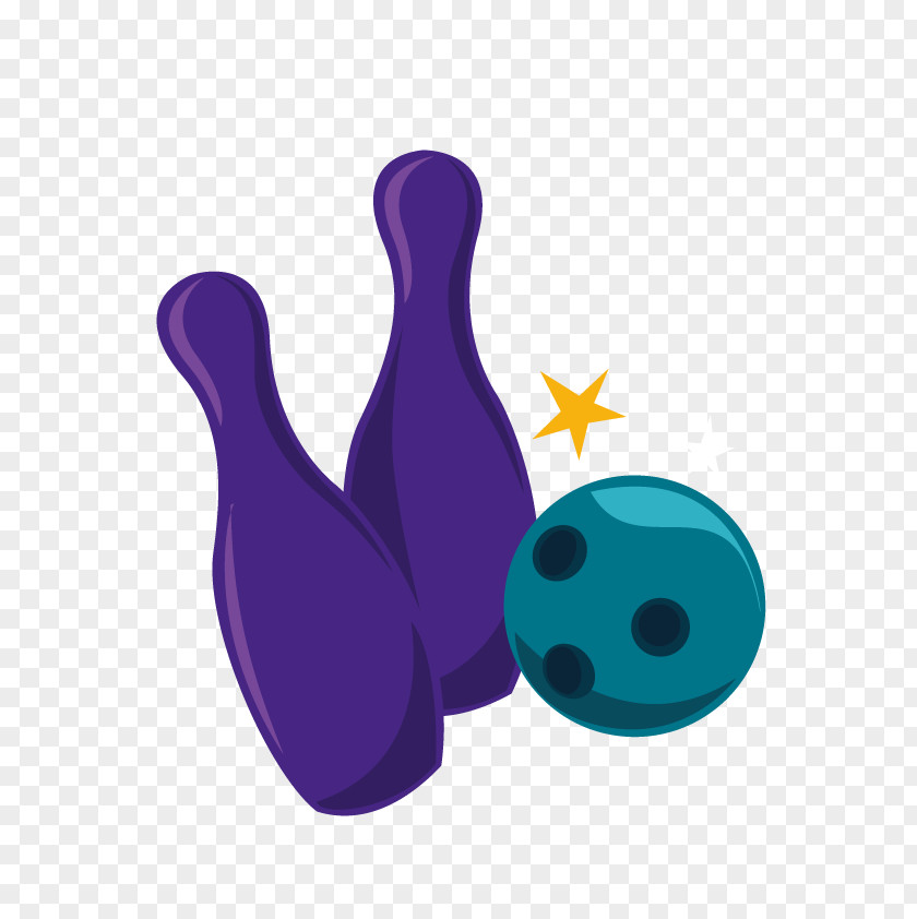 Vector Bowling Pin Ball Clip Art PNG