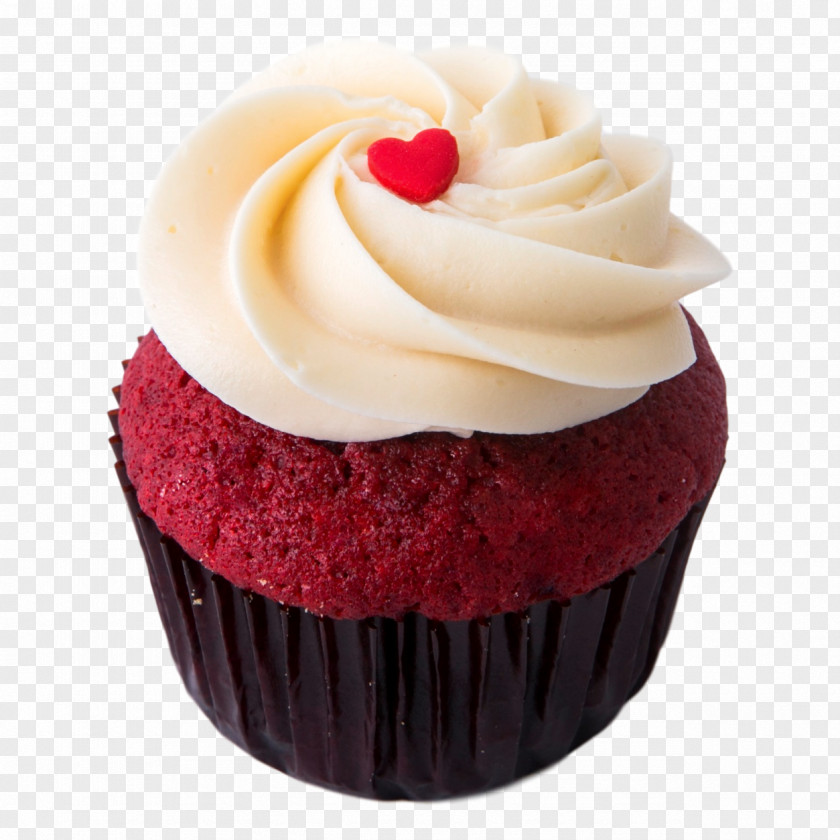 Velvet Red Cake Cupcake Frosting & Icing Cream Cheese PNG