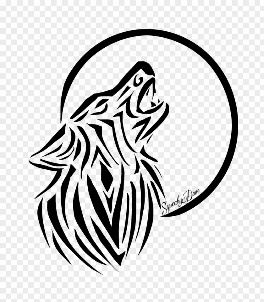 Wolf Tattoo Drawing Gray Art Clip PNG