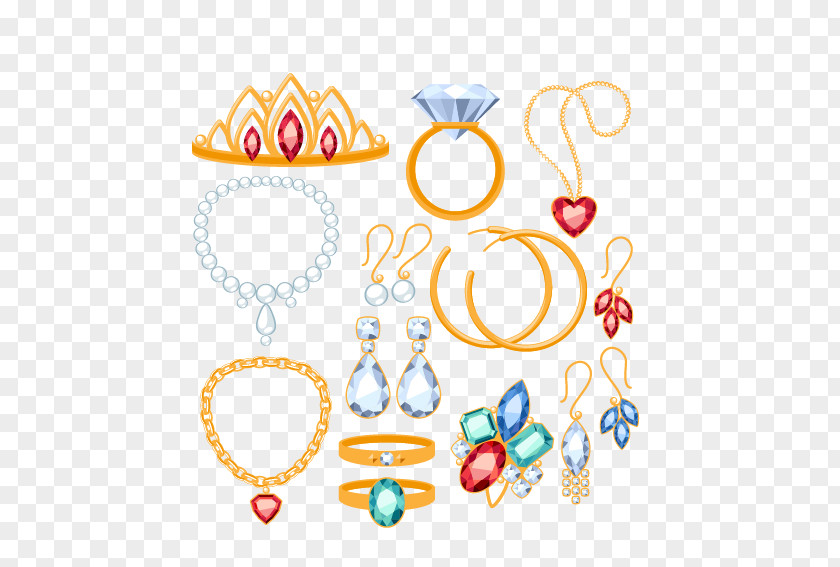 All Kinds Of Jewelry Earring Jewellery Necklace Gemstone Gold PNG