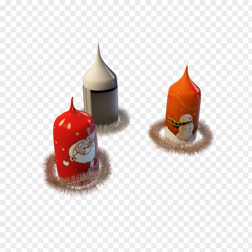 Christmas Candles Picture Material Candle PNG