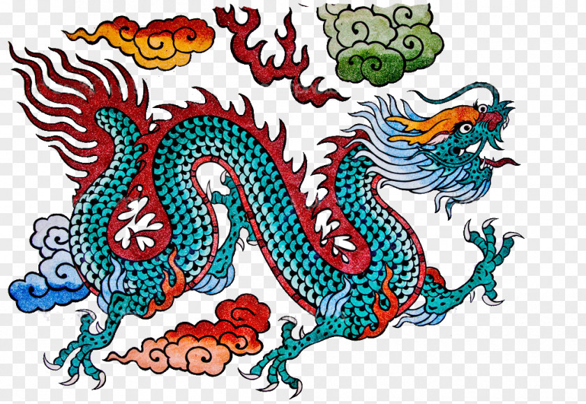 Dragon Chinese China Painting PNG