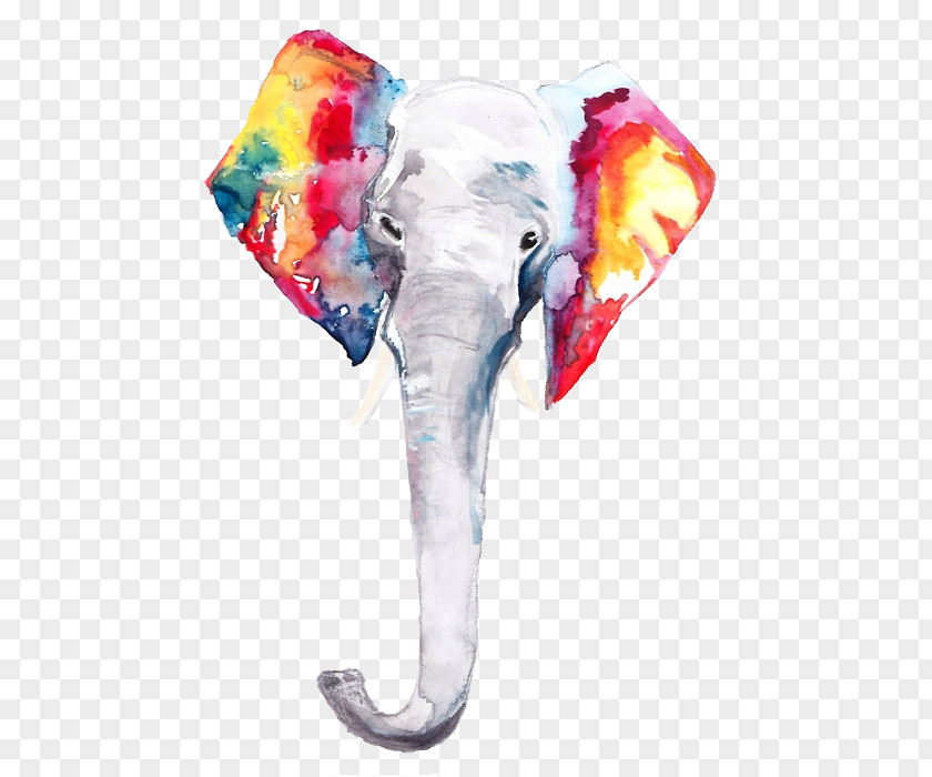 T-shirt Watercolor Painting Elephants Drawing PNG