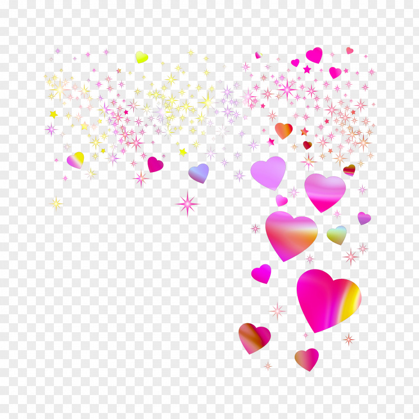 Confetti Pink Heart PNG