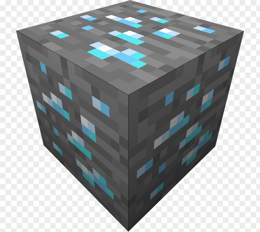 Diamond Ore Minecraft Pattern PNG