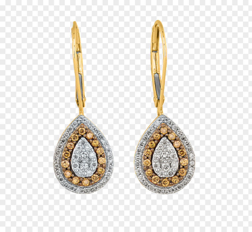 Gold Drops Earring Bling-bling Diamond Bling PNG