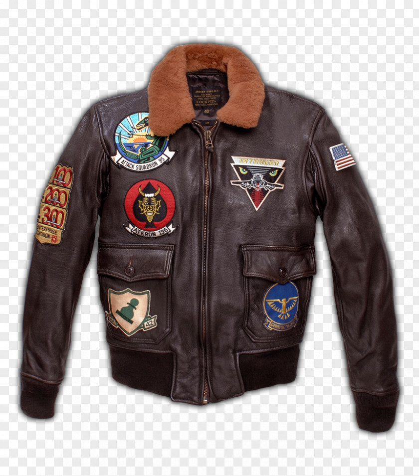 Jacket Leather G-1 Military Flight PNG