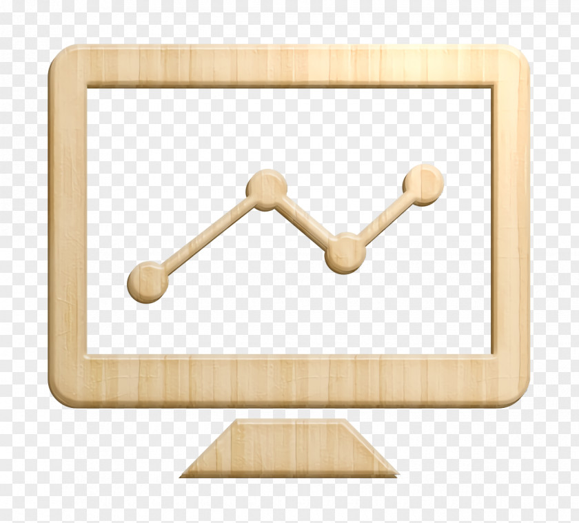 Toy Beige Graph Line Screen Icon Monitor WebDev SEO PNG