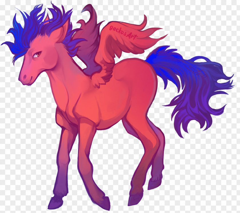 Mustang Mane Pony Unicorn Pack Animal PNG