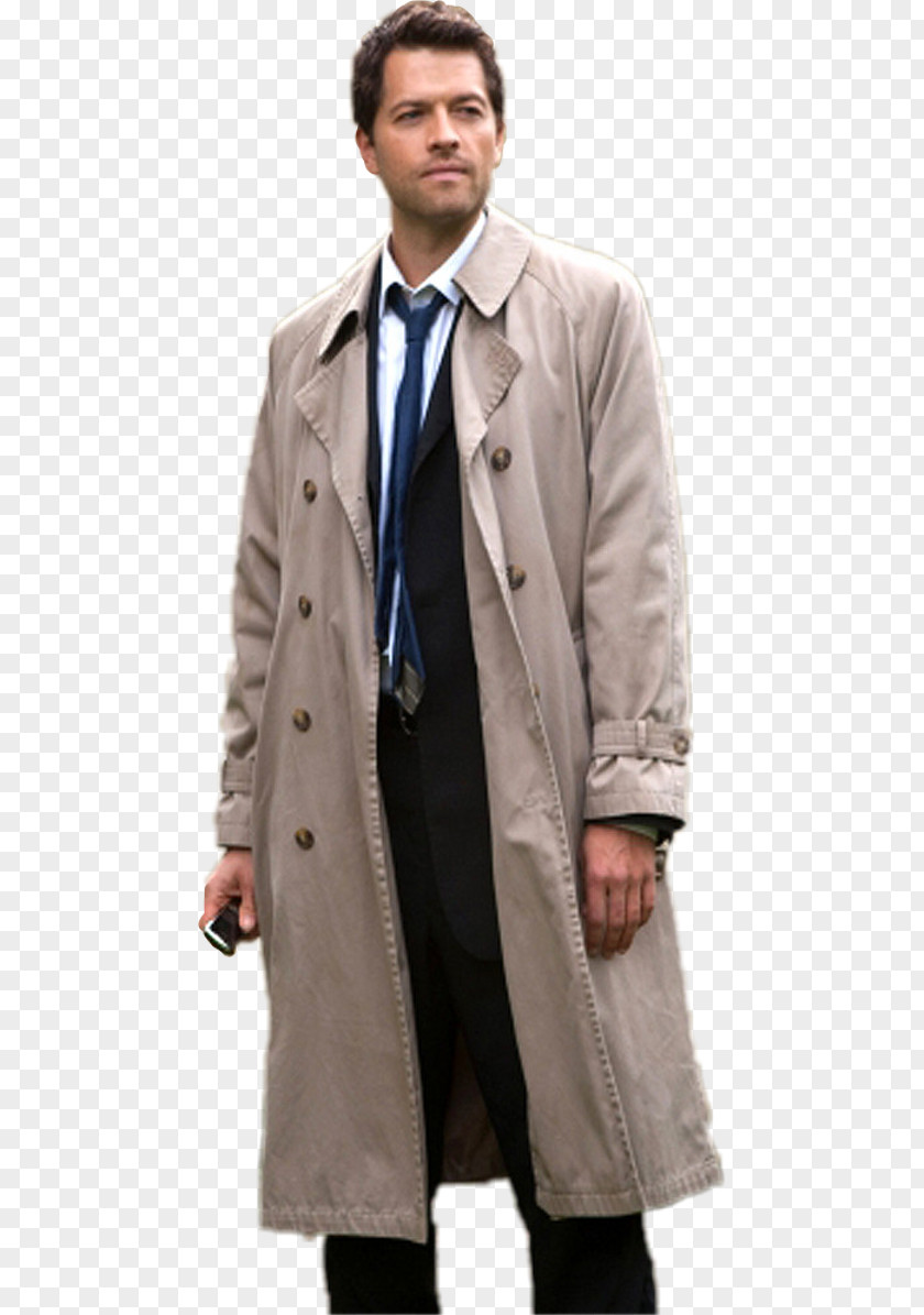 Supernatural Castiel Trench Coat Clothing PNG