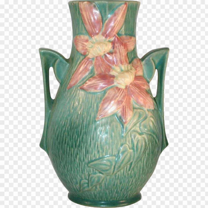 Vase Roseville Pottery Ceramic Pitcher PNG