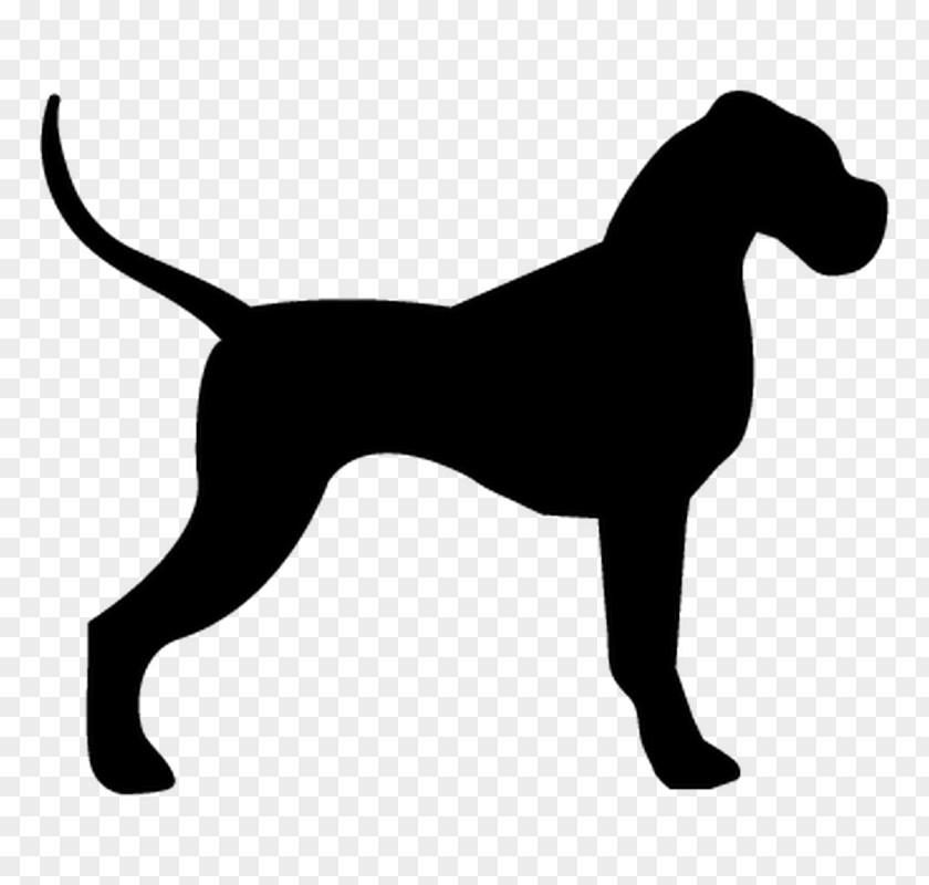 Dog Silhouette Great Dane Breed Sticker Wall Decal PNG