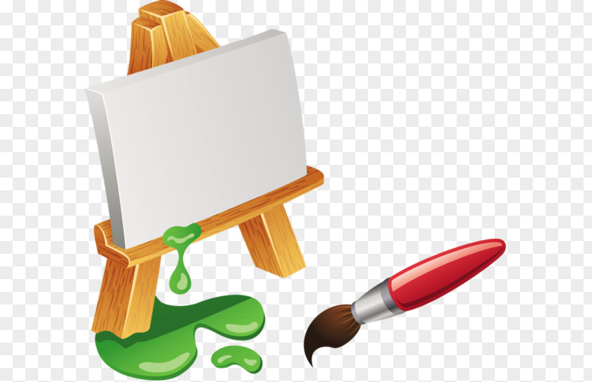 Painting Easel Paintbrush PNG
