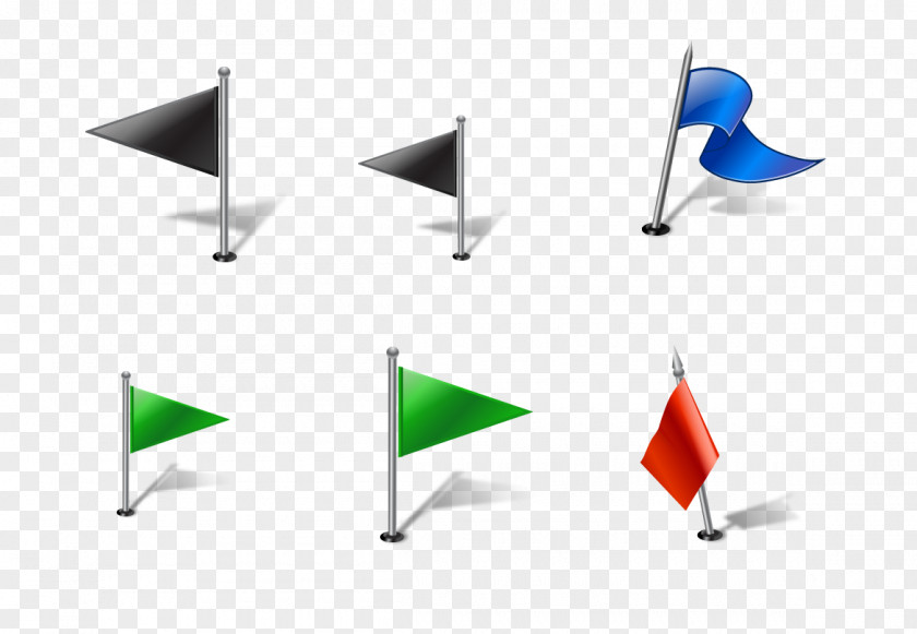 Color Flag Banner Icon PNG