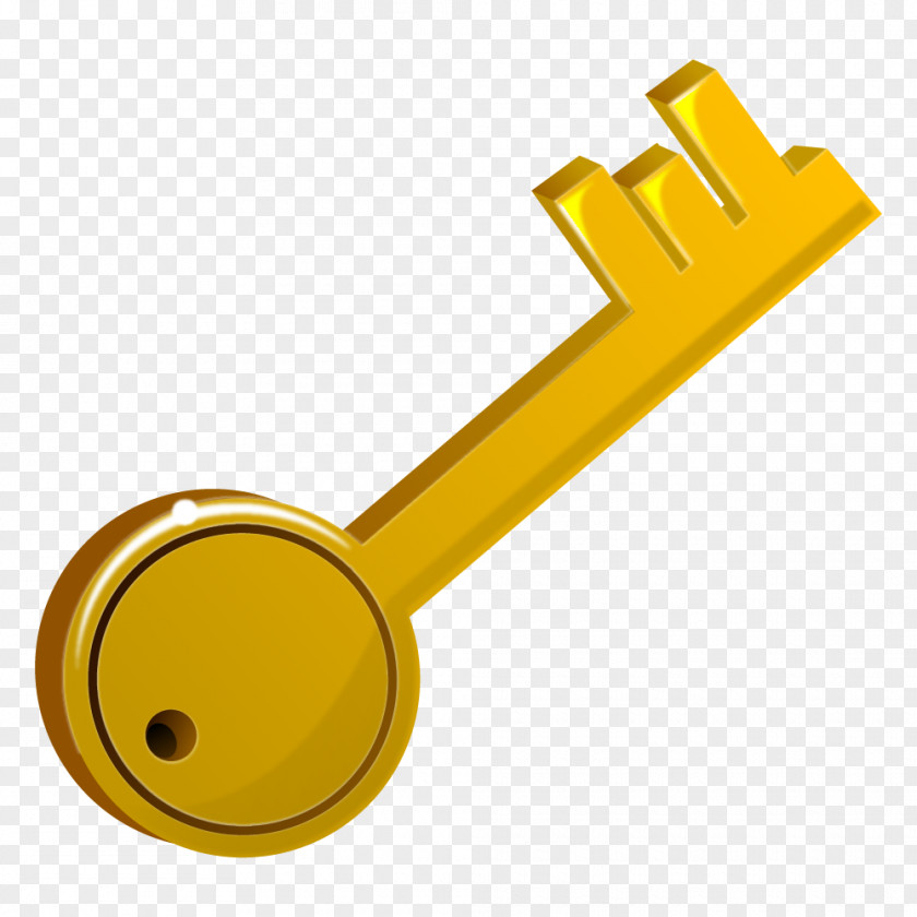 Gold Key Clip Art PNG