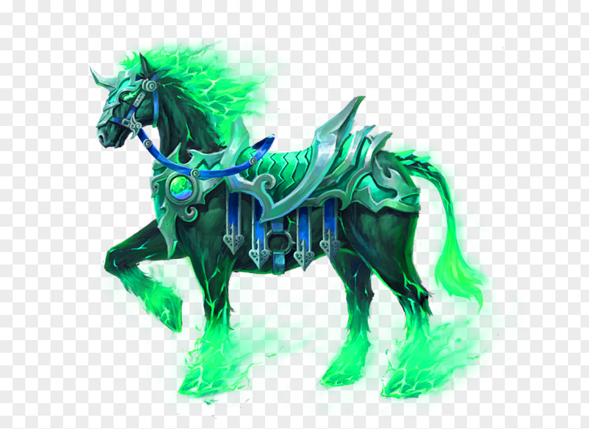 Green Game Gong Loaded Iron Horse Decorative Patterns ArcheAge PNG