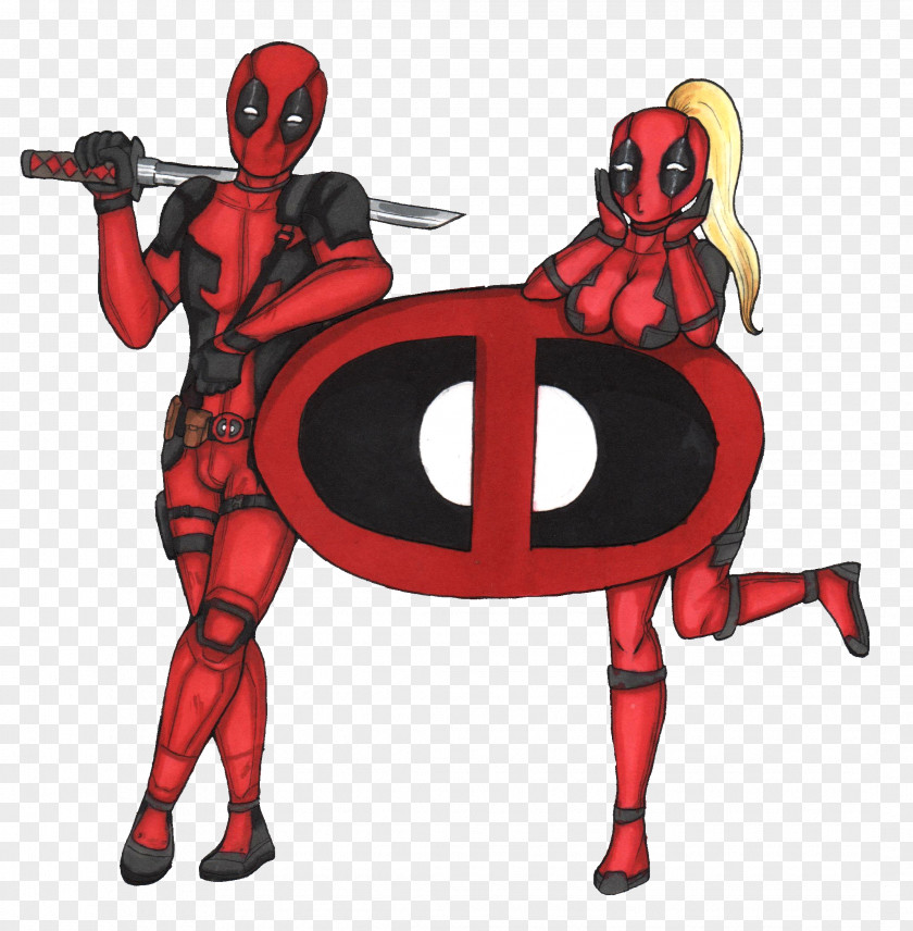 Deadpool Black And White Character Fiction Clip Art PNG