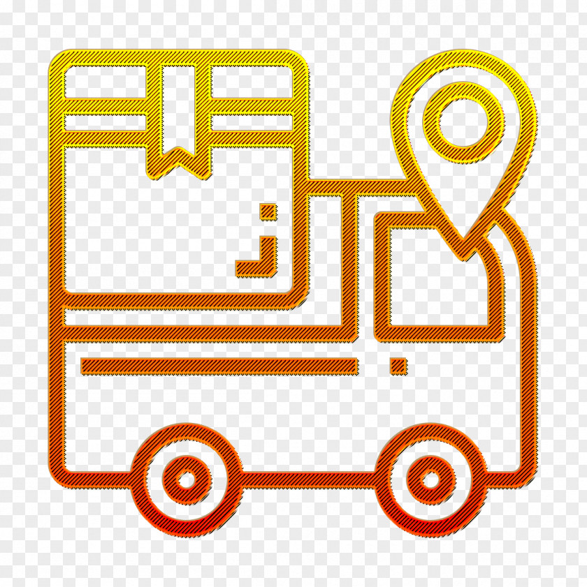 Logistic Icon Truck Tracking PNG