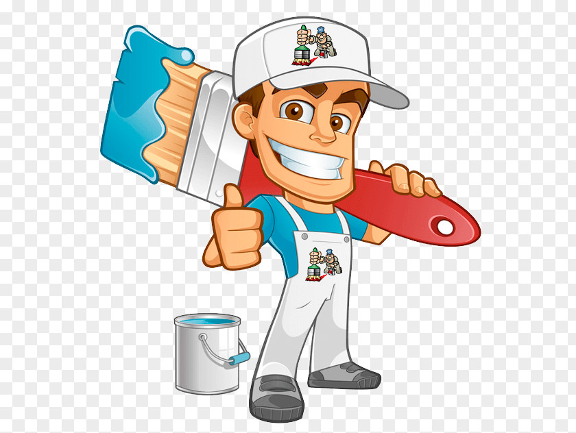 Painting House Painter And Decorator Cartoon PNG