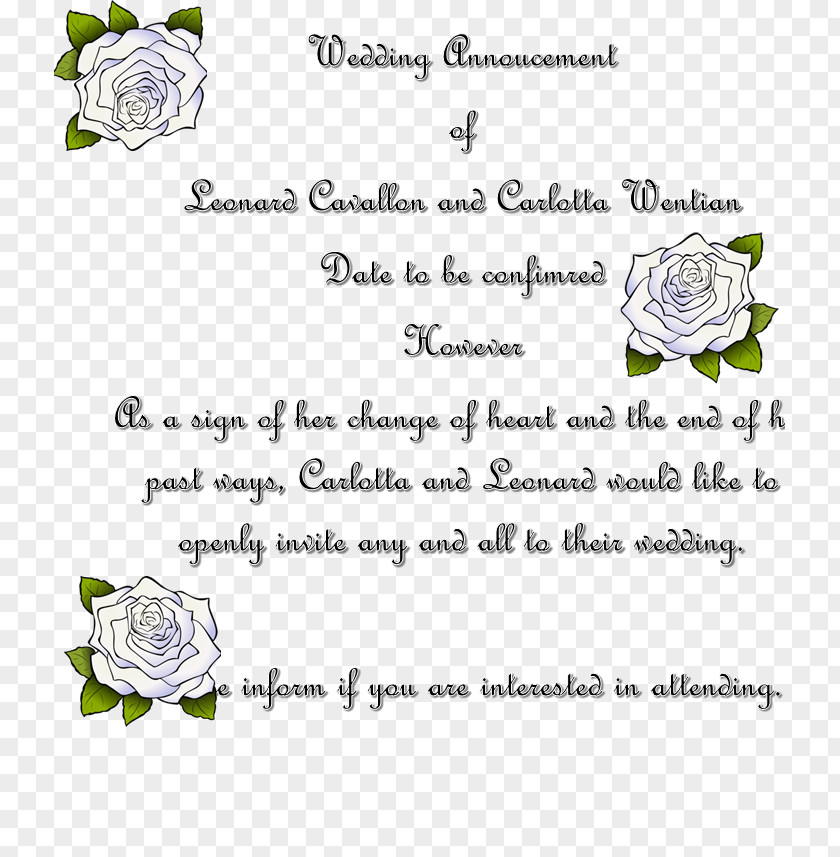 Design Floral Rose Document PNG