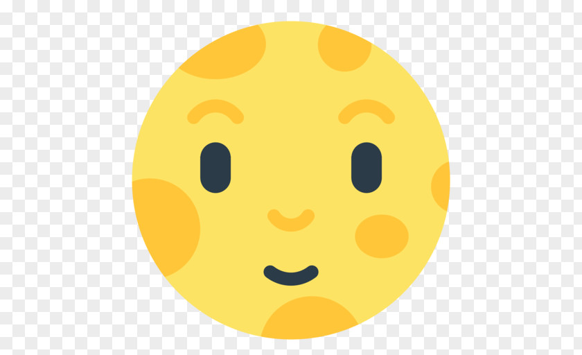 Smile Full Moon Smiley PNG