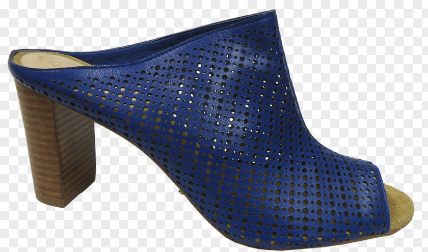 Design Cobalt Blue High-heeled Shoe Clog PNG