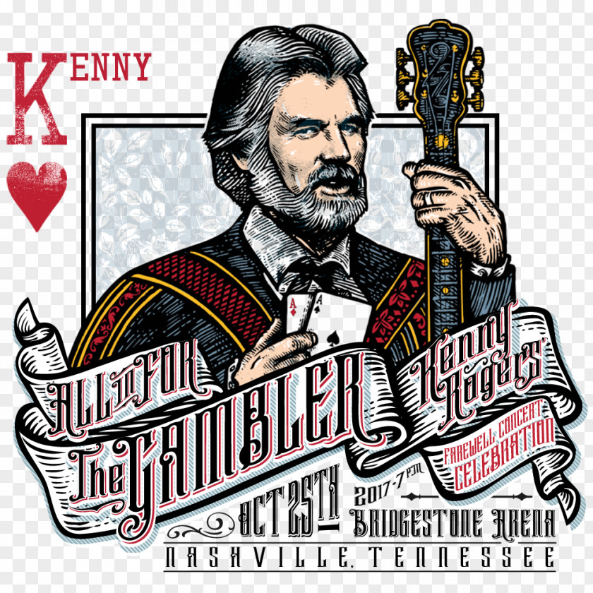 Kenny Rogers Bridgestone Arena The Gambler Concert Musician PNG