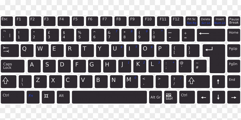 Laptop Computer Keyboard Dell HP Pavilion PNG