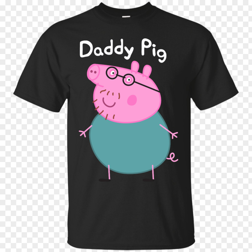 T-shirt Daddy Pig Hoodie Father PNG