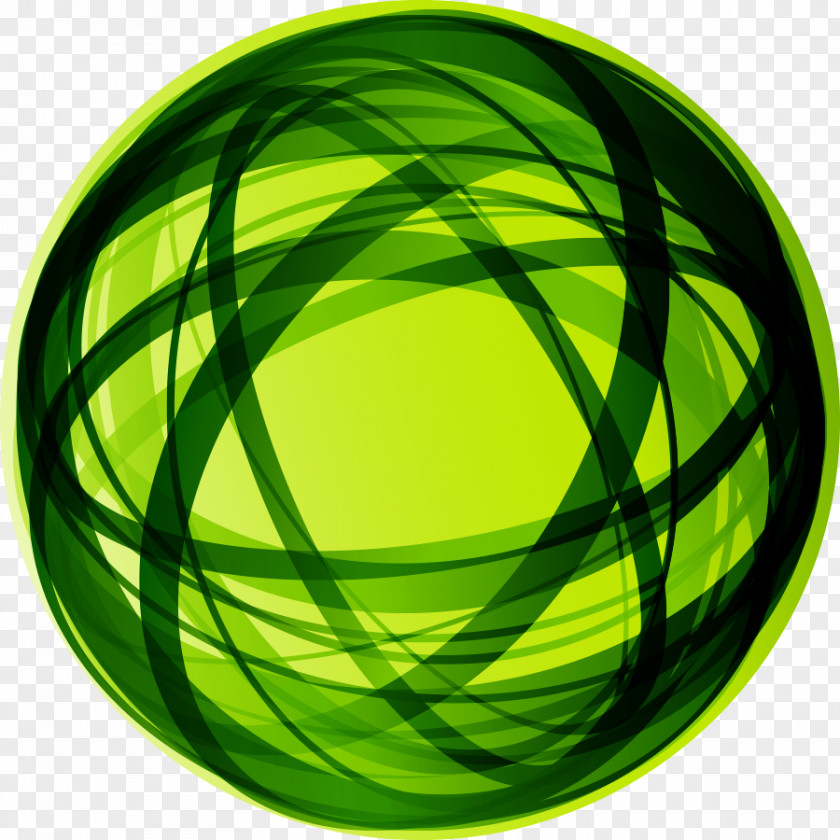 Three-dimensional Sphere Free Vector Material Globe Green Ball Circle PNG
