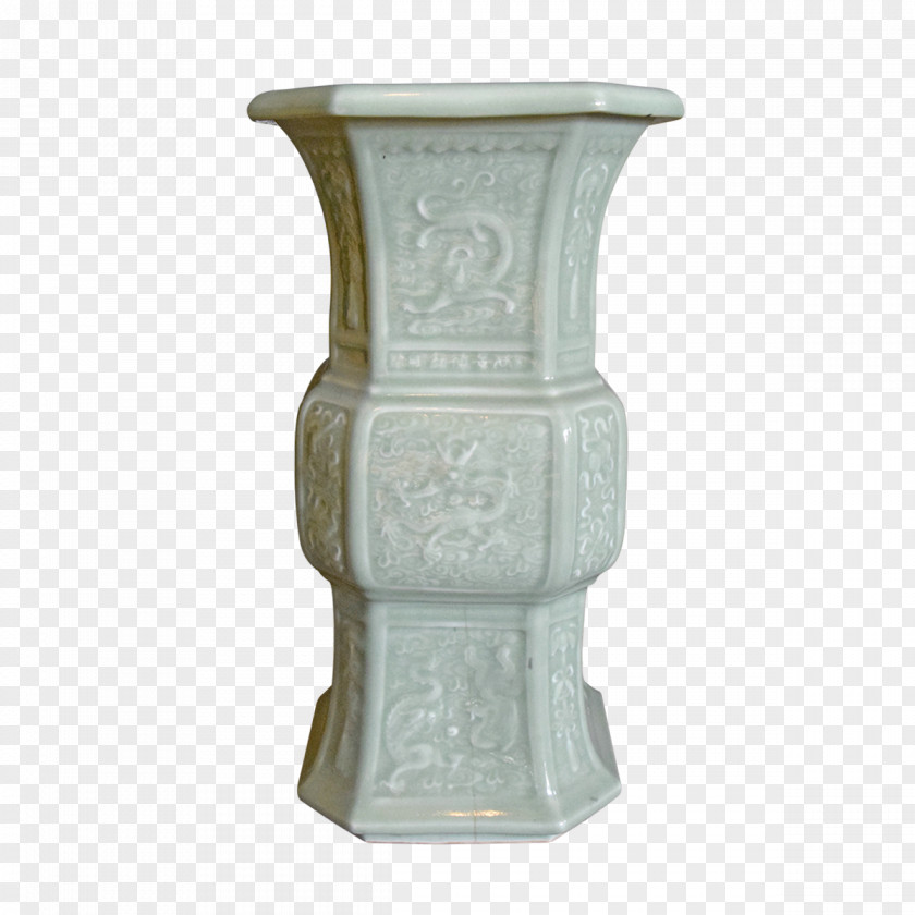 Vase Ceramic Stone Carving Artifact Furniture PNG