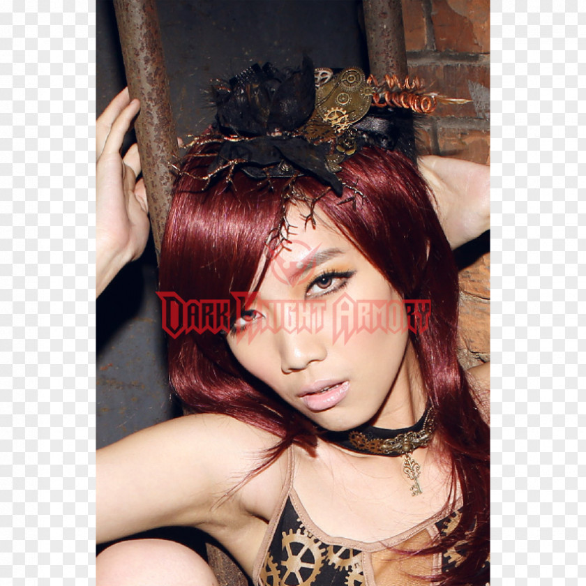 Butterfly Headdress Headpiece Forehead Wig PNG